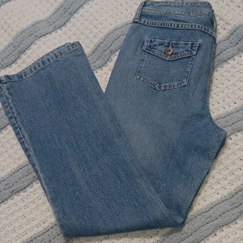 Style & Co. Mid-Blue Straight-Leg Jeans